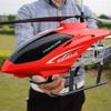 SREJNGL Large 75CM RC Helicopter Beginner Kids Toy 3.5CH Alloy LED Lights Remote Control Helicopter for Boys 8-12 Electric Remote Control Aircraft Airplane for Children Adults Gifts(2 Batteries view 1