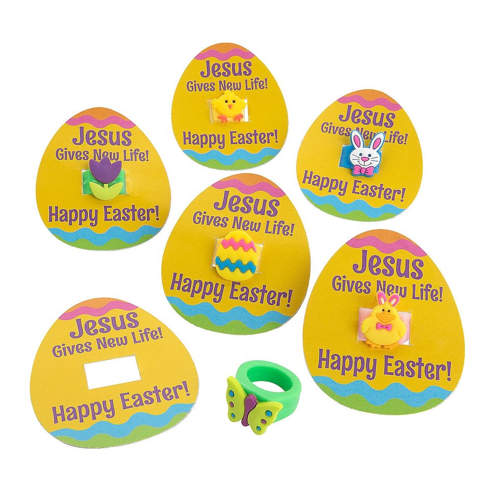 Fun Express Easter Rings with Faith Card Assortment May Vary
