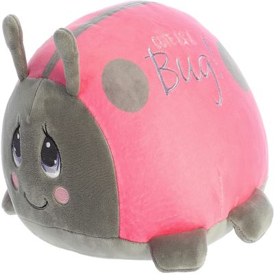 Aurora Inspirational Precious Moments Cute As A Bug Ladybug Stuffed Animal - Cherished Memories - Enduring Comfort - Pink 10 Inches