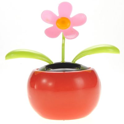 PowerTRC Solar Powered Dancing Flower | Desk, Window, Or Car Decoration Gift Toy | No Batteries Required | Fun Swinging Solar Flower