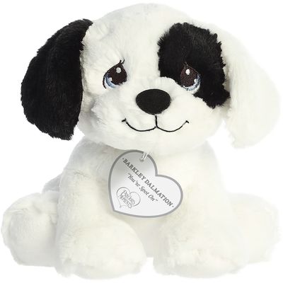 Aurora Inspirational Precious Moments Barkley Dalmatian Stuffed Animal - Cherished Memories - Enduring Comfort - White 8.5 Inches