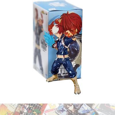 Banpresto Shoto Todoroki [C]: 14cm The Amazing Heroes Statue Figurine Bundled with 1 A.C.G. Compatible Theme Trading Card (18618)