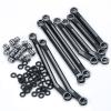 RCLIONS Higher Extra Clearance Links Set Linkage for TRX4M Upgrades 1/18th RC Crawler Car Parts (Black) view 4