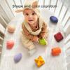 TUMAMA Baby Sensory Ball Set,Soft Textured Squeeze Balls Montessori Toys Easter Egg for Babies Toddlers 3-12 Months,8 Pack view 3