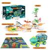 JKGIFTS Dinosaur Truck Toy with 15 Dino Figures & Activity Play Mat, Dinosaur Eggs, Perfect for Kids 3-5, Stocking Stuffer view 4