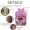 Personalized Rainbow Color Diaper Bag with African Cute Princess for Women, Custom Name Multifunction Mommy Nursing Daypack Tie Dye Travel Backpack with Large Capacity Birthday Gift for Women/Men view 2