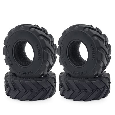 1.0inches Mud Tires 4pcs 54mm Rubber Crawler Wheel Tires for 1/18 TRX4M 1/24 Axial Scx24 Deadbolt C10 JLU CRC B-17 AXI00005 AXI00006 Upgrade