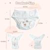 BABESIDE 4 PCS Baby Dolls Diapers Underwear for 17-24 Inch Reusable Doll Diapers Reborn Babys Doll Accessories Fits Baby Doll view 3