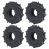 1.0inches Mud Tires 4pcs 62mm Rubber Crawler Wheel Tires for 1/18 TRX4M 1/24 Axial Scx24 Deadbolt C10 JLU CRC B-17 AXI00005 AXI00006 Upgrade view 1