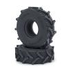1.0inches Mud Tires 4pcs 62mm Rubber Crawler Wheel Tires for 1/18 TRX4M 1/24 Axial Scx24 Deadbolt C10 JLU CRC B-17 AXI00005 AXI00006 Upgrade view 2