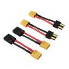 rflaueo 4pcs Compatible with TRX to XT60 Male Female RC Connector Adapter with 14awg 2in Wire(E20-4) view 1