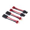 rflaueo 4pcs Compatible with TRX to T-Plug Style Male Female RC Connector Adapter with 14awg 2in Wire(E06-4) view 1