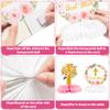 ANGOLIO 12Pcs Floral God Bless Decorations First Communion Honeycomb Centerpiece Double Sided Table Toppers for Baby Girl Baptism Party Decor Christening Celebration Religious Photo Props Decor Girls view 4