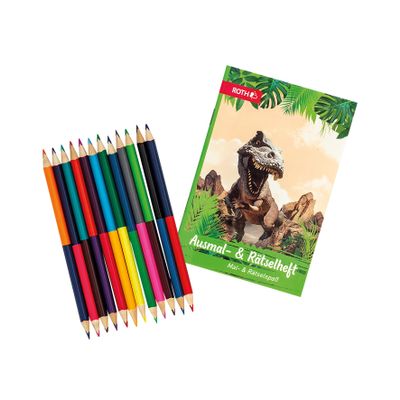 Ausmal-Sets mit Buntstiften Tyrannosaurus