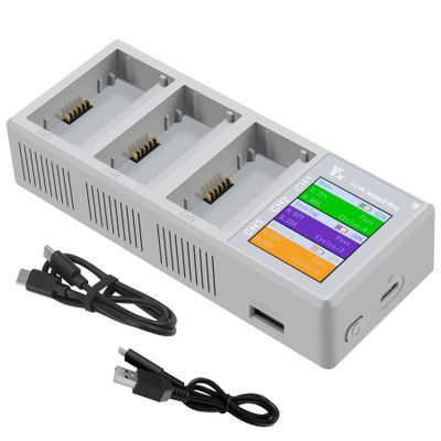 Battery Charging Hub Drone Battery Charger For dji mini 3 Pro,LCD Digital Display Quadcopter Charger, 2 Mode Charging Hub,Charge 3 Batteries