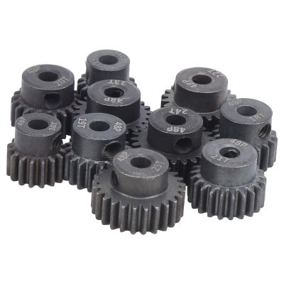 VBESTLIFE RC Motor Gear,10Pcs Set 16T 25T 7075 48P Steel RC Car Motor Gear Pinion for 1 8 1 10 Brushless Motor