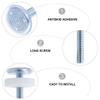 Operitacx 6pcs Pressure Mounted Screws No Drill Threaded Rods for Boy Girl and Pets for Stairs Doors and Smooth Ends Protect Walls view 3