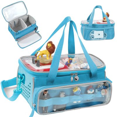 SFYBYHEART Carrying Case for Toniebox with Clear Window & Figure Slots, Travel Storage Bag for Tonies Characters, Toniebox Starter Set & Tonies Headphones Protective Tony Carrying Bag