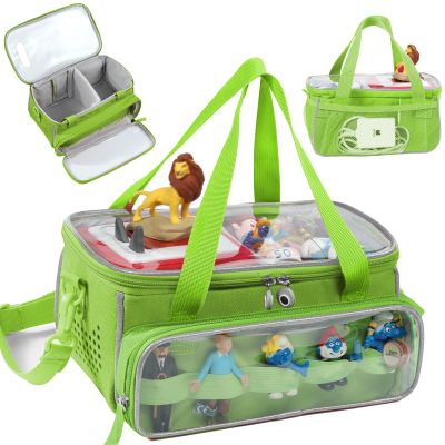 SFYBYHEART Carrying Case for Toniebox with Clear Window & Figure Slots, Travel Storage Bag for Tonies Characters, Toniebox Starter Set & Tonies Headphones Protective Tony Carrying Bag