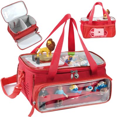 SFYBYHEART Carrying Case for Toniebox with Clear Window & Figure Slots, Travel Storage Bag for Tonies Characters, Toniebox Starter Set & Tonies Headphones Protective Tony Carrying Bag