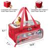 SFYBYHEART Carrying Case for Toniebox with Clear Window & Figure Slots, Travel Storage Bag for Tonies Characters, Toniebox Starter Set & Tonies Headphones  Protective Tony Carrying Bag view 4