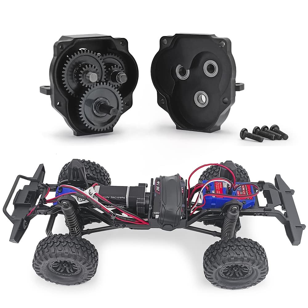 RCHUBAM Metal Transmission Case Gearbox with Gear 9.7:1. for 1/18 TRX4M Bronco Defender 9791X RC Crawler Car (F)