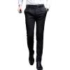 Men's Stylish Slim Fit Pant Classic Straight Leg Casual Suit Pant Lightweight Business Wrinkle Resistant Trouser (Black,32) view 1