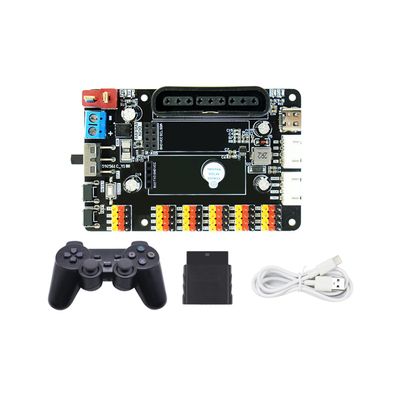 Yahboom PWM Servo Motor Tester Board Module Controller with PS2 USB Controller Over-Current Protection USB Port for Robot DIY (24 Channel with Handle)