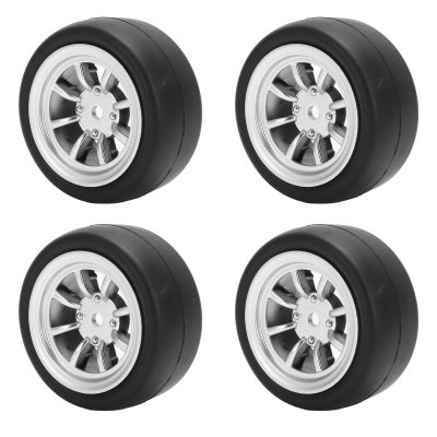 RC Rubber Tire Set RC Sequence Wheel Hub Brass Combiner Set RC Car Upgrade Parts for D12 Remote Control Car