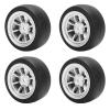 RC Rubber Tire Set RC Sequence Wheel Hub Brass Combiner Set RC Car Upgrade Parts for D12 Remote Control Car view 1