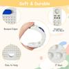 2PCS Silicone Baby Teething Toys, Remote Control Shape Teether Toys with 2PCS Pacifier Clip, Silicone Remote Teether for Baby 3+ Months, BPA Free Baby Teether Toy Frozen/Dishwasher Safe(Black&Beige) view 3