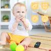 2PCS Silicone Baby Teething Toys, Remote Control Shape Teether Toys with 2PCS Pacifier Clip, Silicone Remote Teether for Baby 3+ Months, BPA Free Baby Teether Toy Frozen/Dishwasher Safe(Black&Beige) view 4