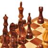 Devyom Premium Handcrafted Wooden Professional Chess Game Board Set with International Royal Carving Staunton Pieces (King Size 3.75") with Jute Bag for Storage view 2
