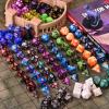 Amiven DND RPG Dice Sets 30 x 7 Polyhedral Dice (210pcs) for Dungeons and Dragons Tabletop Role Playing Adventure Games, with a Large Drawstring Bag view 4