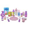 Peppa Pig: 19 Piece Doll Sleep N' Play Set - Pink & White Dots Travel, Feed, Includes Half Folding Stroller, Bouncer, Highchair, Matching Diaper/Handbag, for Kids Ages 3+ view 2
