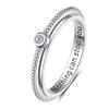 ZOEXUE Anxiety Rings for Women: Sterling Silver Cubic Zircornial Spinner Ring Twirl Relieving Band Stress Anti Fidget Jewelry gifts for Granddaughter Mother view 1