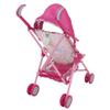 Baby Alive Doll Stroller with Canopy & Safety Harness, Pink & Rainbow, Foldable for Travel, Fits Dolls Up to 24 Inches, for Kids 3+ view 3