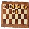 12x12 Chess Set Chess Set with Bag - Folding Standard Magnetic Travel Chess Board Game Handmade in Fine Acacia Wood with Storage for Chessmen view 2