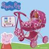 Peppa Pig: Baby Classic Doll Pram Set - Pink & White Dots - 7 Piece Set, Fits Dolls Up to 18", Retractable Canopy, Storage Basket, Diaper Bag & 5 Feeding Accessories, Pretend Play for Kids Ages 3+ view 4