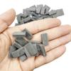 Woohome 500 PCS Mini Red Wall Bricks Gray Mini Bricks Tiny Bricks with Scraper for Landscaping, Miniature Bricks Figurine Fake Bricks for Mini Garden Accessories, 1:16 Scale view 3