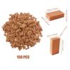 Woohome 150 PCS Mini Red Wall Bricks, 1:16 Mini Bricks Tiny Bricks with Scraper for Landscaping, Miniature Brick Figurine Fake Brick for Miniature Garden Accessories view 4