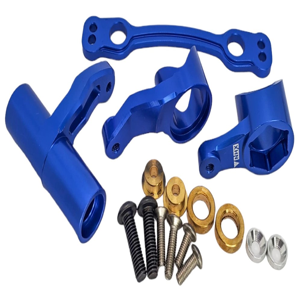 NHX RC Aluminum Steering Bell Crank Set for 1/8 Kraton/Senton/Typhon/Talion -Blue