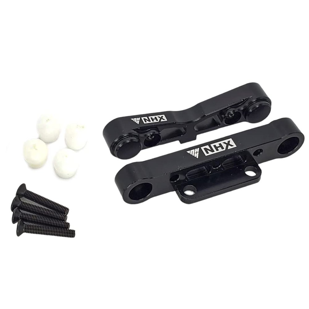 NHX RC Aluminum Front Lower Suspension Mount Set for 1/8 Kraton/Senton/Typhon/Talion -Black