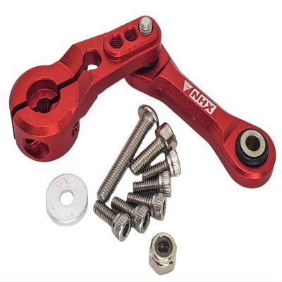 NHX RC Aluminum Fixed Link Steering w/ 25T Servo Arm for 1/8 Kraton 6S / Senton/Typhon -Red