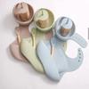 baby boy table set, bamboo & silicone (Peach) view 2