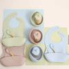 baby boy table set, bamboo & silicone (Peach) view 4