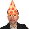 Accoutrements Archie McPhee Character Flipping Amazing Breakfast Goods Pizza Mask view 1