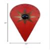 Viking Knights Eight Pointed Chaos Star Battle Ready Norse Runic Wooden Huge Kite Shield Red view 3