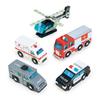Tender Leaf Toys - Emergency Vehicles - 5 Wooden Rescue Vehicles with Moving Parts for Toddler Boys and Girls - Great Gift for Car Lovers - Educational Pretend Play Vehicles - Age 3+ view 4