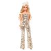 Barbie Margot Robbie as in Gold Disco Jumpsuit The Movie Collectible Doll (HPJ99) view 2
